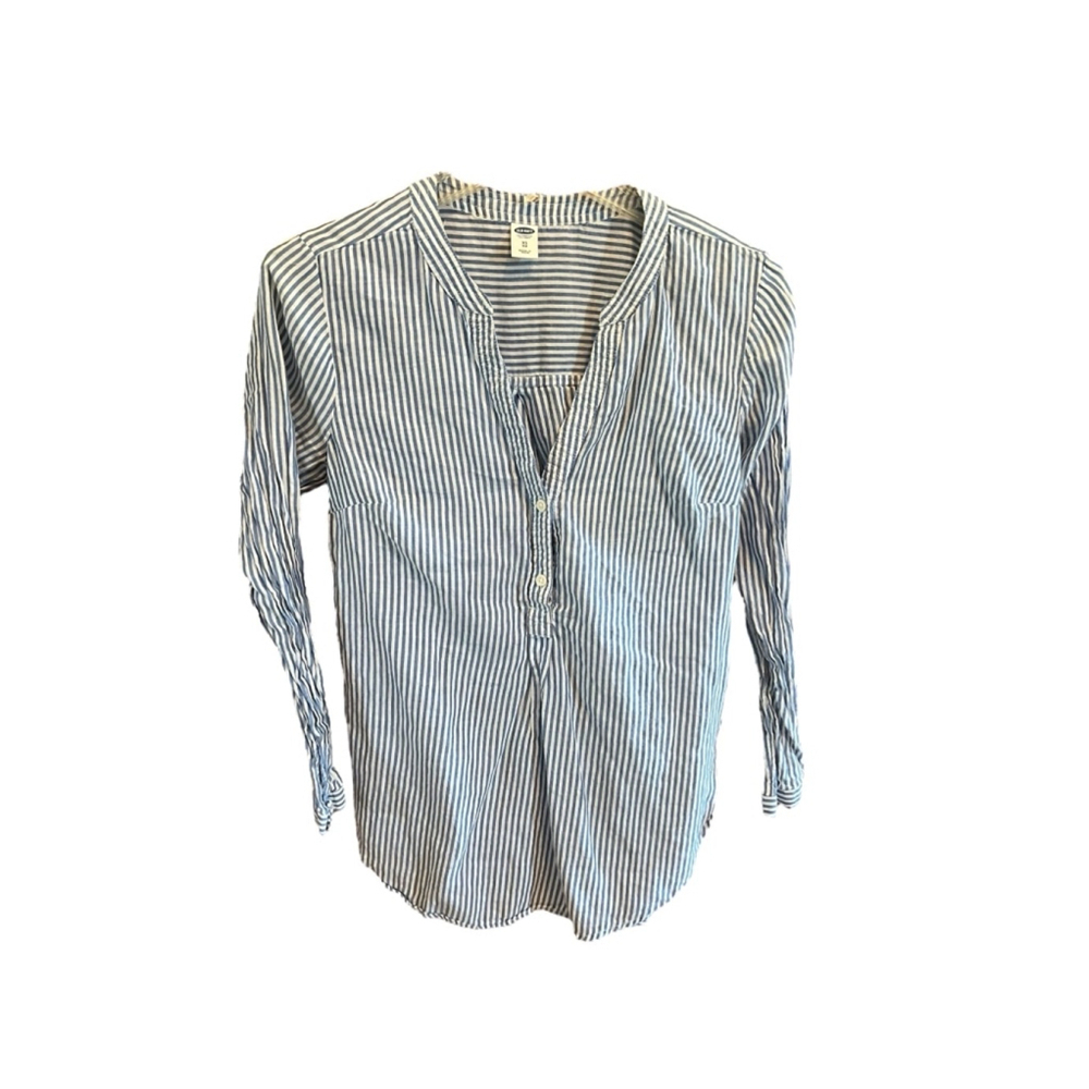 Old Navy Striped Blouse Women's XS Blue White